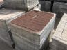 Тротуарная плитка «Квадрат» бурый гранит 100x100x60